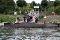 Uebung BF Taucher und Presse Koeln Zoobruecke Rhein P039